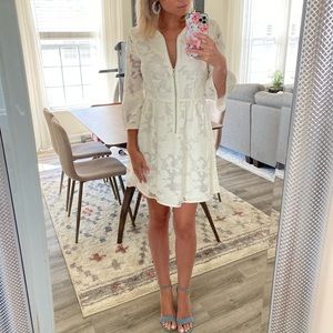 White engagement/bridal shower dress